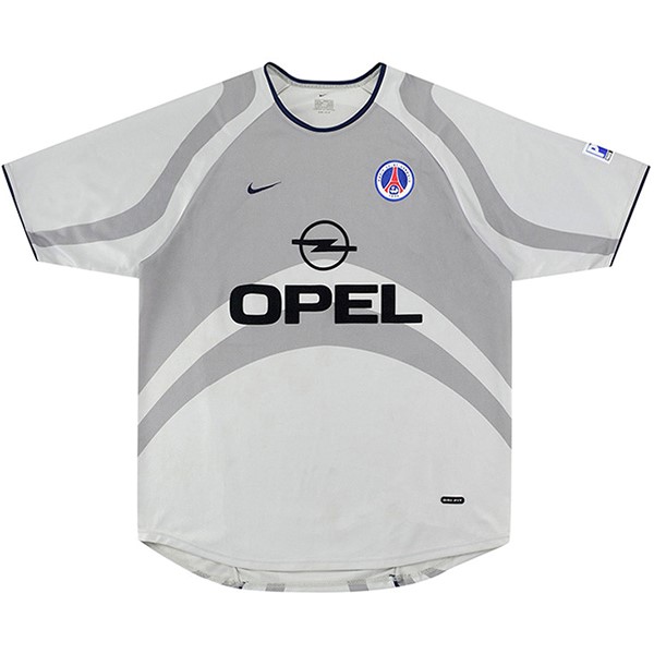 Tailandia Camiseta Paris Saint Germain Segunda equipo Retro 2001 Gris